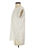 Express 100% Polyester Ivory Short Sleeve Blouse Size S - photo 5