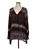 NY Collection 100% Polyester Burgundy Long Sleeve Blouse Size M - photo 1