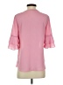 Roz & Ali 100% Polyester Pink 3/4 Sleeve Blouse Size XS - photo 2