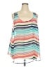 Torrid 100% Polyester Teal Sleeveless Blouse Size 3X Plus (3) - photo 1
