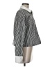 Express Stripes Silver Long Sleeve Blouse Size M - photo 4