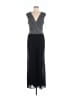 Connected Apparel Silver Black Cocktail Dress Size 10 - photo 1