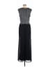 Connected Apparel Silver Black Cocktail Dress Size 10 - photo 2
