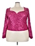 Torrid Pink 3/4 Sleeve Blouse Size 3X Plus (3) - photo 1