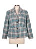 Talbots Plaid Gray Blazer Size 12W - photo 1