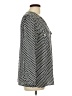 Norm Thompson Houndstooth Black Long Sleeve Blouse Size L (petite) - photo 4