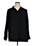CATHERINE Catherine Malandrino 100% Polyester Black Long Sleeve Blouse Size 1X - photo 1