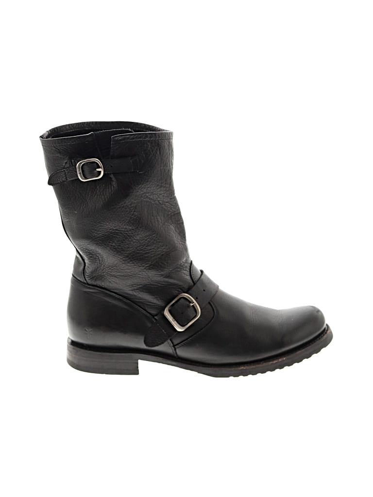 Pre-owned Frye Ankle Boots In Black
