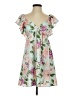 Evolutionary 100% Polyester Floral Green Casual Dress Size P (petite) - photo 1