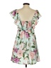 Evolutionary 100% Polyester Floral Green Casual Dress Size P (petite) - photo 2