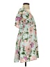 Evolutionary 100% Polyester Floral Green Casual Dress Size P (petite) - photo 4