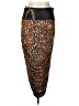 Venus Animal Print Brown Casual Skirt Size L - photo 1