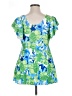 Unbranded Green Short Sleeve Blouse Size 0X - photo 2
