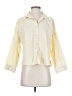 Zara Color Block Yellow 3/4 Sleeve Button-Down Shirt Size S - photo 1