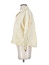 Zara Color Block Yellow 3/4 Sleeve Button-Down Shirt Size S - photo 5