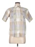 Assorted Brands 100% Cotton Argyle Ivory Short Sleeve Button-Down Shirt Size M (petite) - photo 1