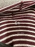 SO Stripes Burgundy Pullover Sweater Size L - photo 7