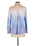 Bella Dahl Color Block Blue Long Sleeve Button-Down Shirt Size M - photo 2