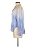 Bella Dahl Color Block Blue Long Sleeve Button-Down Shirt Size M - photo 5