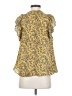 Max Studio Yellow Short Sleeve Blouse Size XS - photo 2