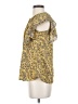 Max Studio Yellow Short Sleeve Blouse Size XS - photo 5
