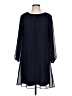 DKNY 100% Polyester Solid Blue Casual Dress Size 10 - photo 1
