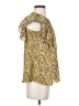 Max Studio Yellow Short Sleeve Blouse Size XS - photo 4