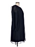 DKNY 100% Polyester Solid Blue Casual Dress Size 10 - photo 4