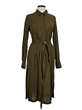 green emerald velvet dress Share Your Story Emerald Green Shirt Dress, Large - The Mint Julep Boutique main image 0