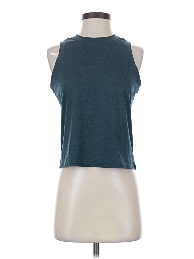 Pre-owned Quince Sleeveless T-shirt In Blue