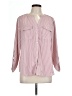 Notations Stripes Pink 3/4 Sleeve Blouse Size L - photo 1