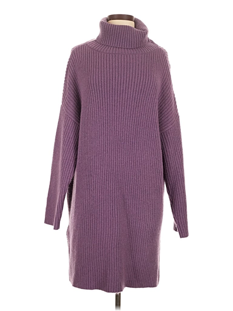 Pre-owned Lillusory Turtleneck Sweater In Purple