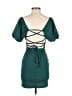 Love Squared Solid Teal Cocktail Dress Size S - photo 2