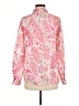 Unbranded 100% Polyester Paisley Pink Long Sleeve Blouse Size M - photo 2