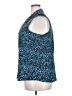 Van Heusen 100% Polyester Animal Print Blue Sleeveless Blouse Size XXL - photo 5