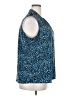 Van Heusen 100% Polyester Animal Print Blue Sleeveless Blouse Size XXL - photo 4