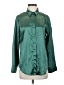 Zeagoo Metallic Green Long Sleeve Blouse Size S - photo 1