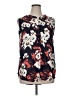 Gibson 100% Polyester Floral Blue Ivory Sleeveless Blouse Size XL - photo 1