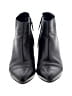 Prada 100% Leather Black Ankle Boots Size EU 37 1/2 - photo 2