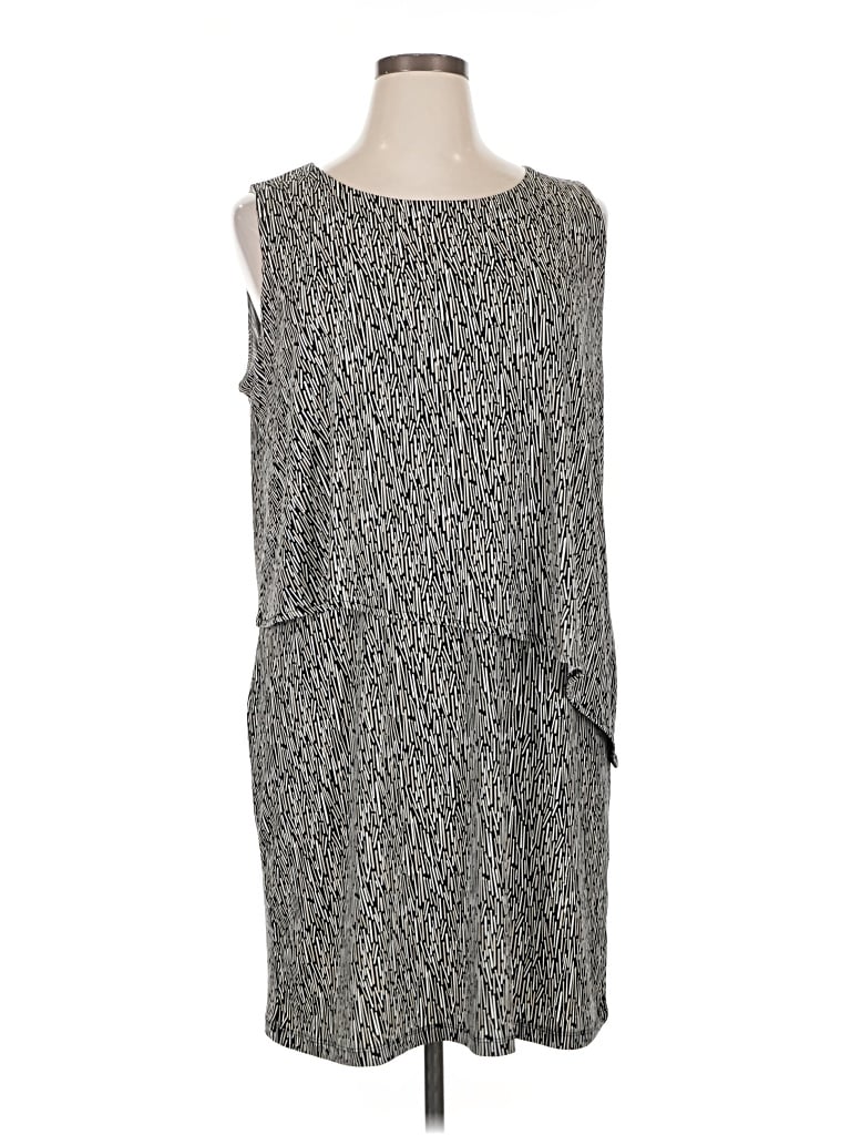Chico's Casual Dress In Gray