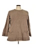 Jeanne Pierre 100% Cotton Brown Pullover Sweater Size 3X - photo 1