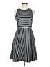 Unbranded Stripes Black Casual Dress Size 8 - photo 1