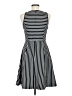 Unbranded Stripes Black Casual Dress Size 8 - photo 2