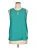Violet & Claire 100% Polyester Teal Sleeveless Blouse Size XL - photo 1