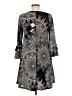 Unbranded Paisley Gray Casual Dress Size M - photo 2