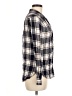 Max Jeans 100% Rayon Plaid Ivory Long Sleeve Button-Down Shirt Size M - photo 4