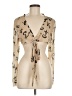 Unbranded Aztec Or Tribal Print Tan Long Sleeve Blouse Size M (estimated) - photo 1