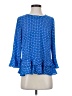 Worthington 100% Polyester Blue 3/4 Sleeve Blouse Size XS - photo 1