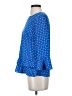 Worthington 100% Polyester Blue 3/4 Sleeve Blouse Size XS - photo 5