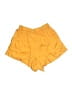 Athleta 100% Cotton Solid Yellow Shorts Size XXS - photo 2